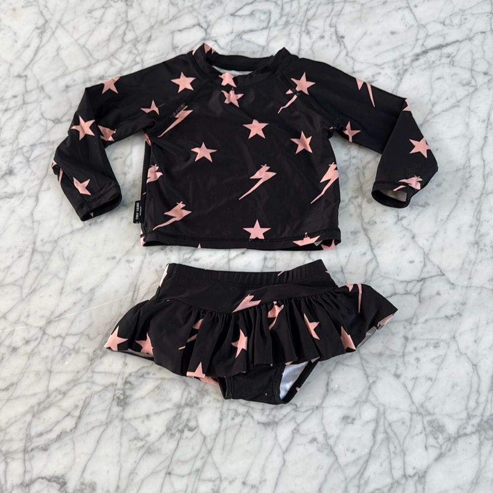 Tiny Tribe | Lightning Two-Piece Swimsuit Sz 12Month